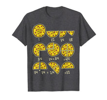 Load image into Gallery viewer, Pizza Salami Cheese Quick Maths Fractions Teacher School Tee