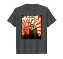 Load image into Gallery viewer, Ferret Zilla Ferret T-Shirt, Cute Ferret Shirt Kawaii Tee