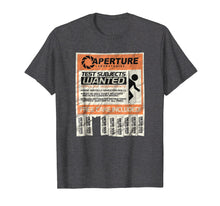 Load image into Gallery viewer, Portal 2 Test Subject Ad t-shirt - PTL048