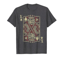 Load image into Gallery viewer, Skull Motorcycle Shirt Biker King of Spades Card Game Poker