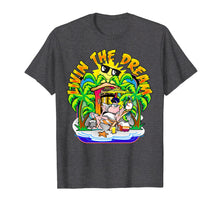 Load image into Gallery viewer, Living the Dream T Shirt Beach Parrot Sun Palm Trees