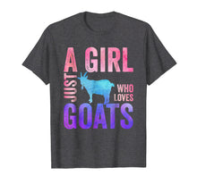 Load image into Gallery viewer, Just A Girl Who Loves Goats T-Shirt Goat Watercolor Gifts