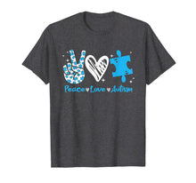 Load image into Gallery viewer, Peace - Love - Autism Shirt Autism Awareness gift T-Shirt-425770
