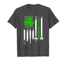 Load image into Gallery viewer, American Flag Shamrock Nurse St Patrick's Day Gifts T-Shirt-466086