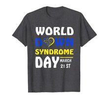 Load image into Gallery viewer, World Down Syndrome Awareness T-Shirt March 21 Yellow Blue T-Shirt-288505