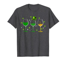 Load image into Gallery viewer, Three wine glasses shamrock Shirt St Patricks day Irish gift T-Shirt-365895