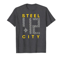 Load image into Gallery viewer, Pittsburgh Steel City 412 Strong Metal Design T-Shirt-4013807