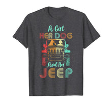 Load image into Gallery viewer, A Girl Her Dog And Her Je-ep Retro Vintage 1970 Gift Tshirt-243842