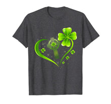 Load image into Gallery viewer, Green Celtic Cross Heart Shamrock St Patrick's Day Gifts T-Shirt-563685