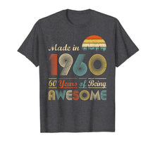 Load image into Gallery viewer, Vintage 1960 Made in 1960 60th birthday 60 years old Gift T-Shirt-542691
