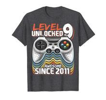 Load image into Gallery viewer, Level 9 Unlocked Awesome 2011 Video Game 9th Birthday Gift T-Shirt-762920