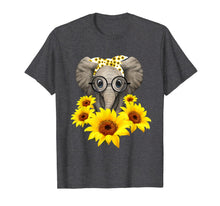 Load image into Gallery viewer, Elephant Sunflower Cute Elephant Love Sunflower T-Shirt-112569