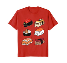 Load image into Gallery viewer, Sushi Persian Cat Funny T- shirt by Huebucket