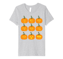 Load image into Gallery viewer, Pumpkin Emojis Halloween Shirt | Funny Carved Pumpkins Gift