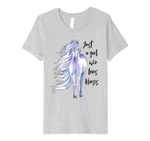 Load image into Gallery viewer, Just A Girl Who Loves Horses Shirt Horse Riding Women Gifts