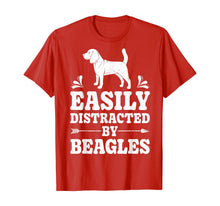 Load image into Gallery viewer, Easily Distracted By Beagles Funny Dog Lover Gifts Beagle T-Shirt