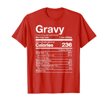 Load image into Gallery viewer, Gravy Nutrition Funny Thanksgiving Food Costume Dark T-Shirt