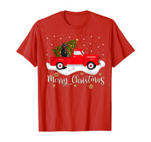 Load image into Gallery viewer, Red Truck Merry Christmas Tree Doberman Christmas T-Shirt