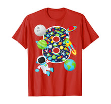 Load image into Gallery viewer, Outer Space 8 Year Old 8th Birthday Party Solar System T-Shirt