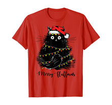 Load image into Gallery viewer, Merry Fluffmas Cats With Santa Hat Merry Christmas Gifts T-Shirt
