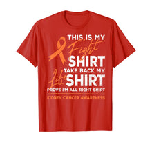 Load image into Gallery viewer, This Is My Fight Shirt Kidney Cancer Awareness Month Ribbon T-Shirt-353383
