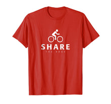 Load image into Gallery viewer, Share The Road Cycling Safety Kids & Adults Message T-shirt