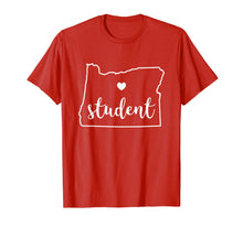 Load image into Gallery viewer, Student Red For Ed T-Shirt Oregon Public Education Supporter