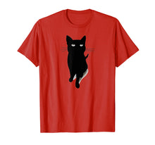 Load image into Gallery viewer, Cat Eye Shirt, Begging Black Cat Tshirt