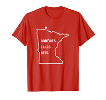 Load image into Gallery viewer, Bonfires Lakes Beer Shirt - Minnesota