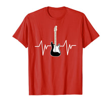 Load image into Gallery viewer, Bass Guitar Heartbeat Bass Lover Funny Bass Player T Shirt