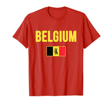 Load image into Gallery viewer, Belgium T-shirt Belgian Flag Souvenir Gift