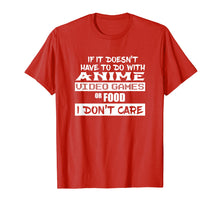Load image into Gallery viewer, Anime Video Games Food TShirt Funny Sarcastic Gamer Tees
