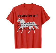 Load image into Gallery viewer, Equine Introvert T-Shirt Funny Horse Lover Gift Shirt