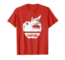 Load image into Gallery viewer, California Teacher Protest Red for Ed T Shirt RedForEd