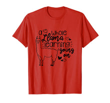 Load image into Gallery viewer, A Whole Llama Learning Going On School Teacher T-Shirt