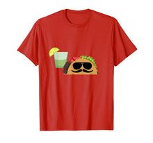 Load image into Gallery viewer, Taco Time T-Shirt - Funny Sunglasses Burrito Mexican Food