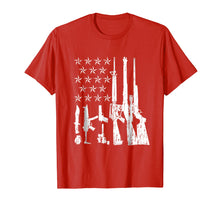 Load image into Gallery viewer, Big American Flag With Machine Guns Shirt