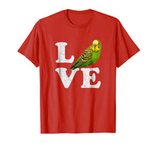 Load image into Gallery viewer, I Love My Budgie T-Shirt | Parakeet Budgerigar Graphic Tee