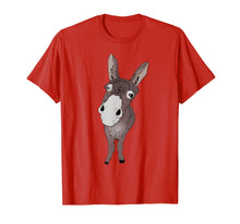 Load image into Gallery viewer, Funny looking Donkey Tshirt Gift idea for Donkeys & Horses