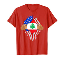 Load image into Gallery viewer, Lebanese Blood Inside Me T-Shirt | Lebanon Flag Gift