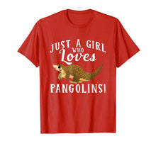 Load image into Gallery viewer, Just A girl Who Loves Pangolins Save The Pangolin Tshirts
