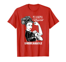 Load image into Gallery viewer, Melanoma Warrior Unbreakable Shirt Melanoma Awareness Gift
