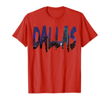 Load image into Gallery viewer, DALLAS Texas Tshirt gift - Skyline photo picture
