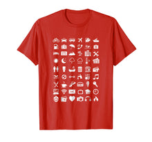 Load image into Gallery viewer, Travel Icon Language Travelling Shirt