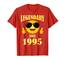 Load image into Gallery viewer, Legendary since 1995 Funny 24th 24 Birthday Shirt Gift
