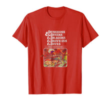 Load image into Gallery viewer, Dungeons & Diners & Dragons & Drive-Ins & Dives T shirt