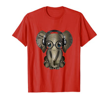 Load image into Gallery viewer, Baby Elephant DJ Wearing Headphones & Glasses Gift Shirt