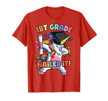 Load image into Gallery viewer, Dabbing Unicorn Graduation T shirt 1st Grade Girls Kids Boys