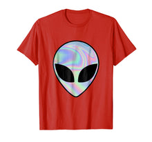 Load image into Gallery viewer, Alien Head Holographic Party Rave Trippy Shirt, men women