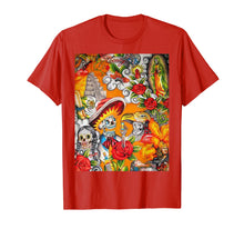 Load image into Gallery viewer, Dia De Los Muertos Llama Alpaca Shirt Sugar Skull Funny Gift